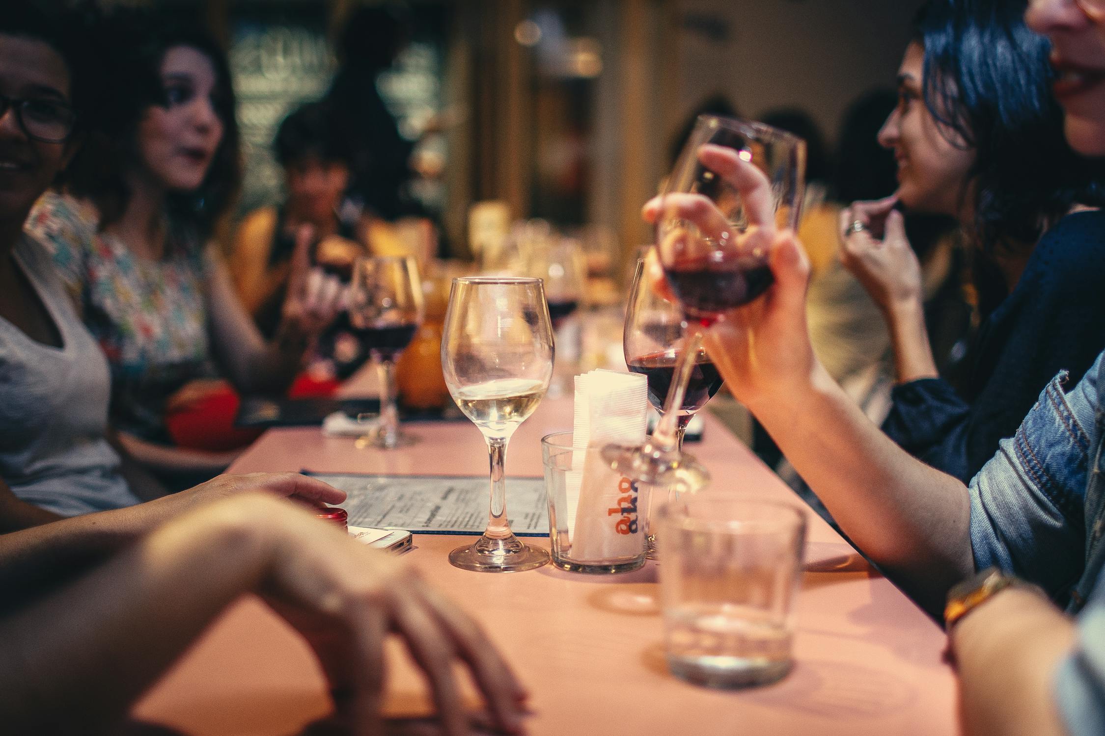 Elegant restaurant dining experience